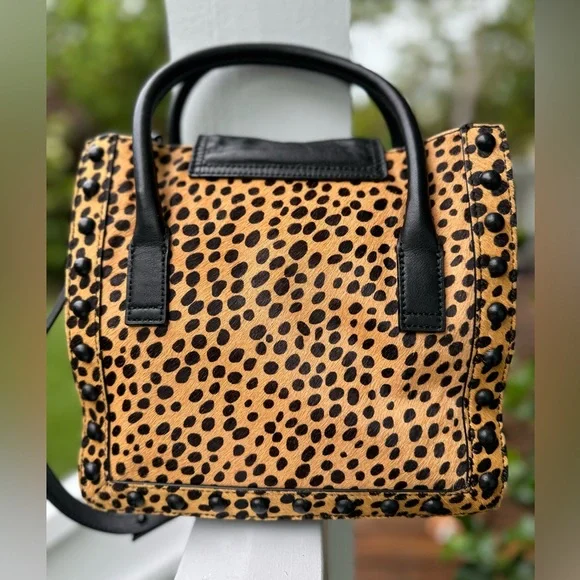 Loeffler Randall Junior Work Tote in Cheetah/Black NWT - Picture 5 of 16